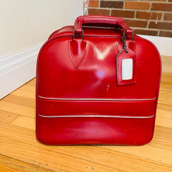 Vintage Colonial Bowling Bag RED Made In USA - Picture 8 of 16